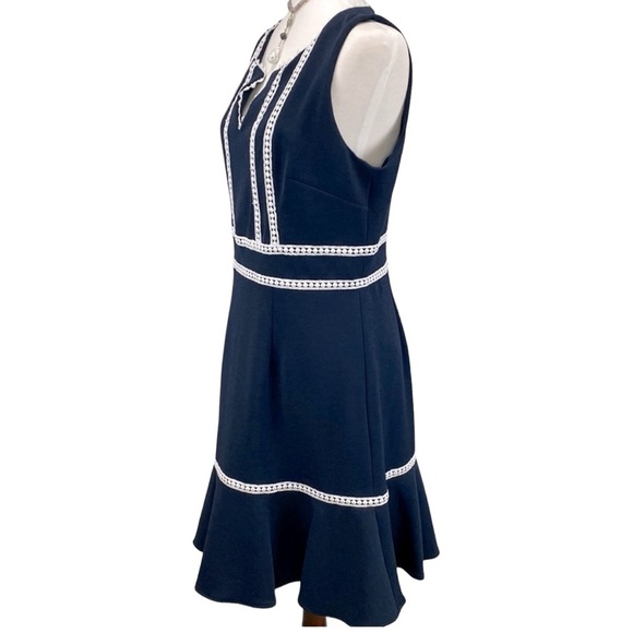 Nanette Lepore Navy White Lace Dress - Picture 4 of 7